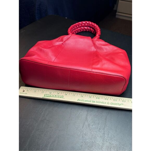 Vince Camuto Jordy Leather Tote Handbag Shoulder Bag in Cherry Berry NWOT - Picture 12 of 14